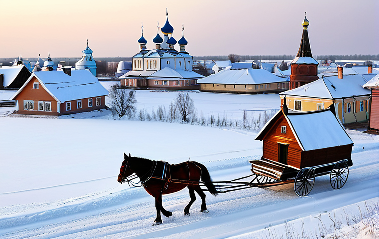 음률 놀이와 음악 감각 - Winter Scene in Suzdal**

"A picturesque winter scene in Suzdal, Russia. Traditional wooden houses c...