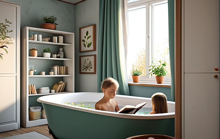 부모 교육 코칭 기법 - **Prompt:** A cozy, warmly lit living room in a modern Russian apartment. A young child, around 5-7 ...
